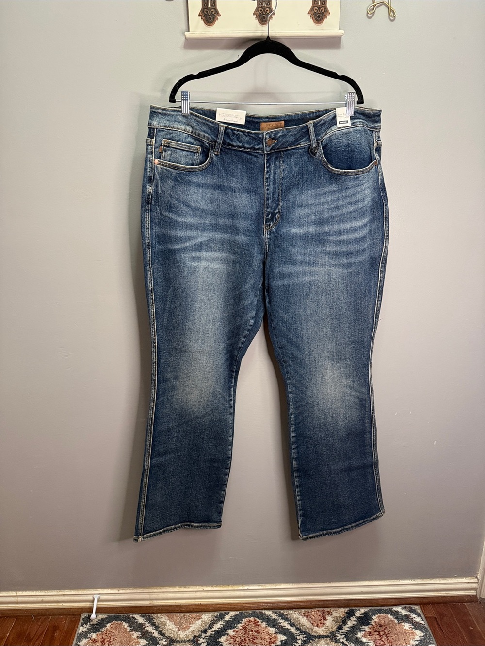 NWT Judy Blue Rugged Bootcut Jeans Size 24W